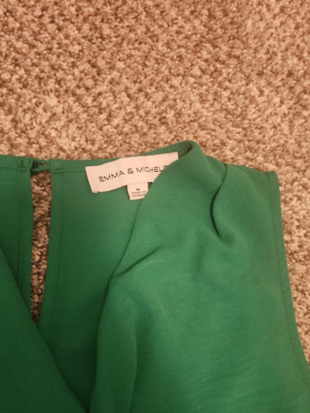 Emma & Michele Vibrant Green Romper - Picture 2 of 3